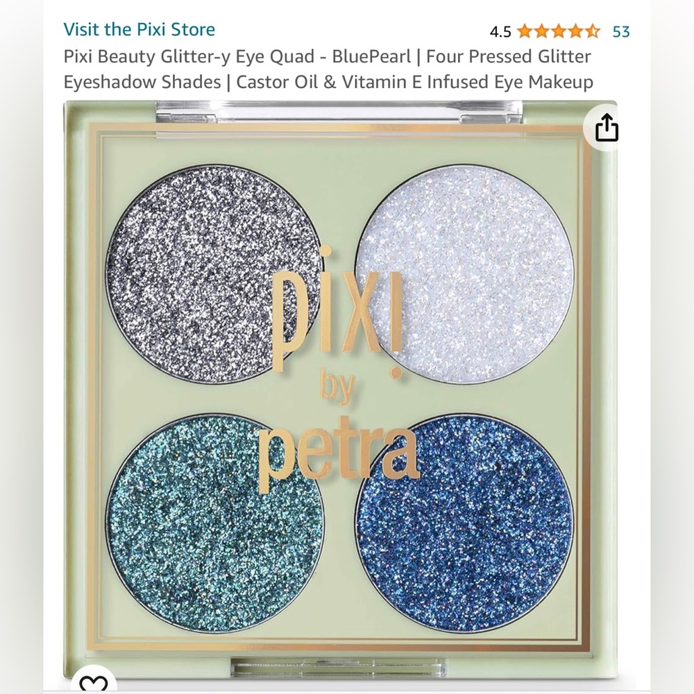 Pixi Petra 4 Glimmery Eyeshadow
